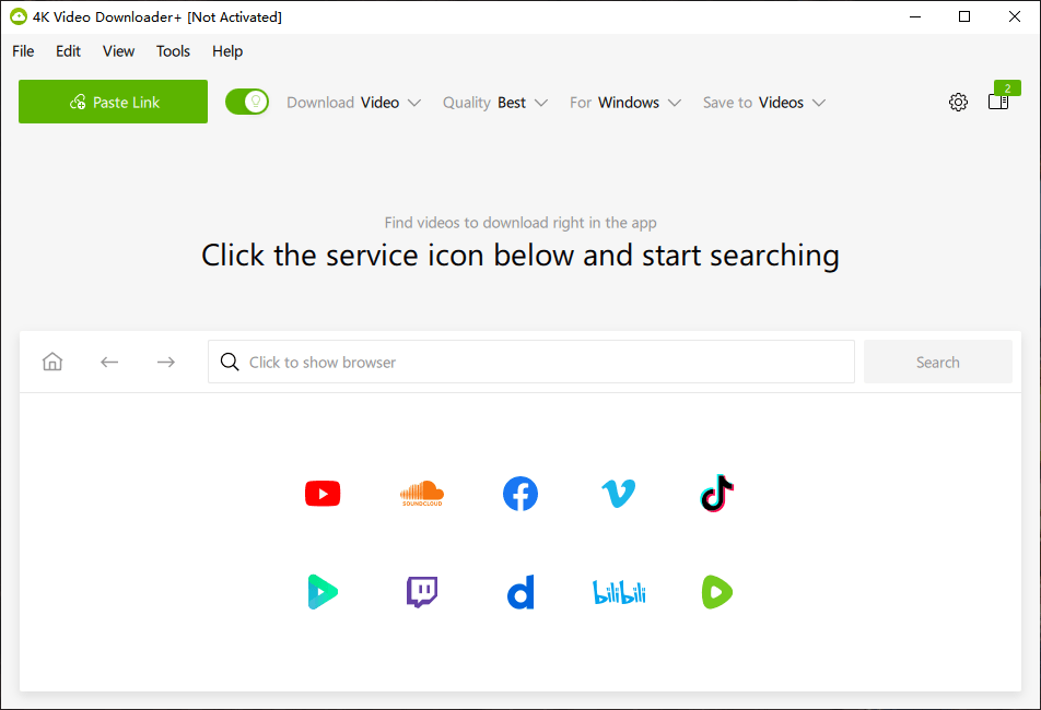 download video use 4k video downloader plus