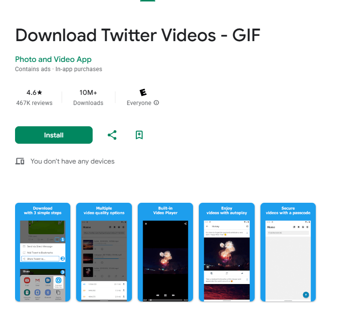 download twitter video gif app